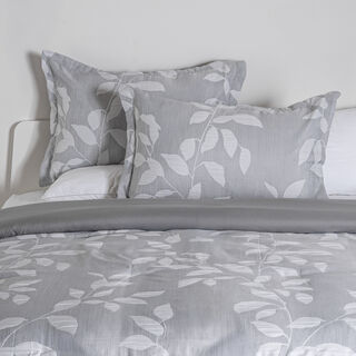 Cottage 3pcs jacquard super king comforter set 260*250cm, grey