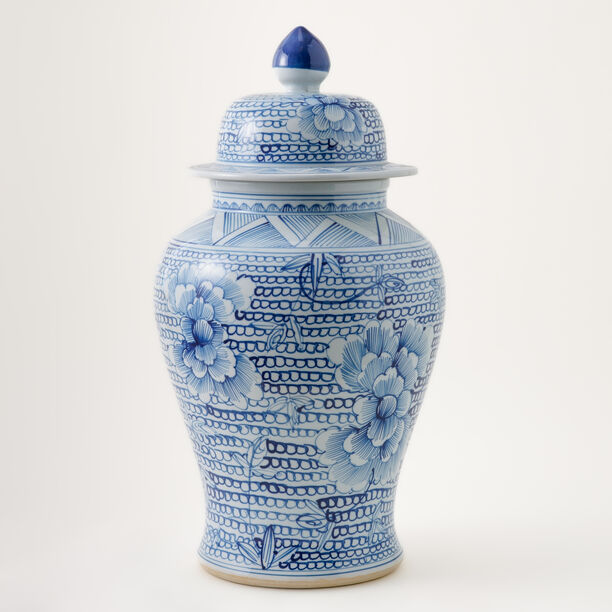 Blue ceramic decorative jar dia 56cm image number 0