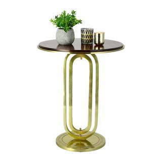 Side Table Aluminum/Wood