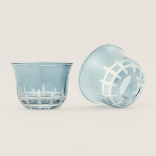 Dallaty 6pcs arabic coffee cup set, dark blue