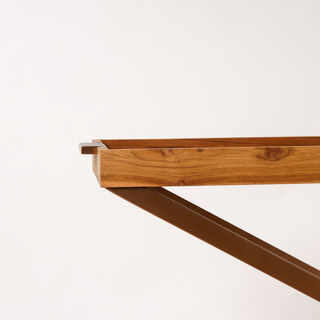 Homez serving trolley in burnished brass 61*47*75cm