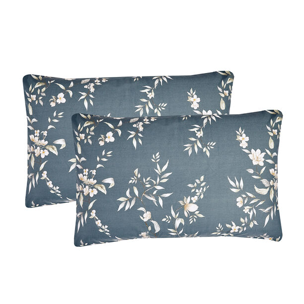 Unique home 6pc cream branches super king cotton comforter set 260*240cm image number 2