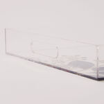 Dallaty Acrylic Serving Tray with Floral Print, Clear, 40*30*6 cm image number 3