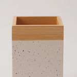 Alberto Bamboo Utensil Holder 10*10*14.5Cm, Beige image number 2