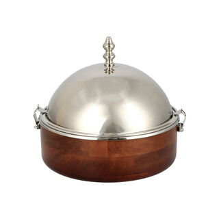 Small Food Warmer Nickel Plated