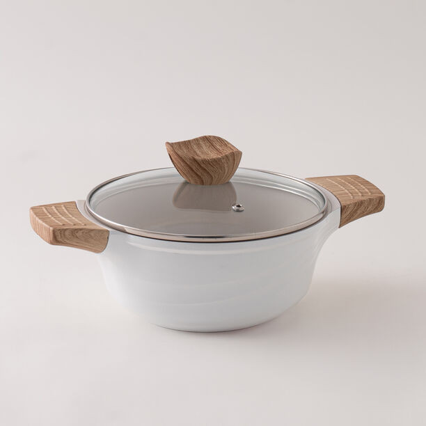 Alberto almuinum 7pcs cookware set, white image number 4
