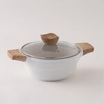 Alberto almuinum 7pcs cookware set, white image number 4