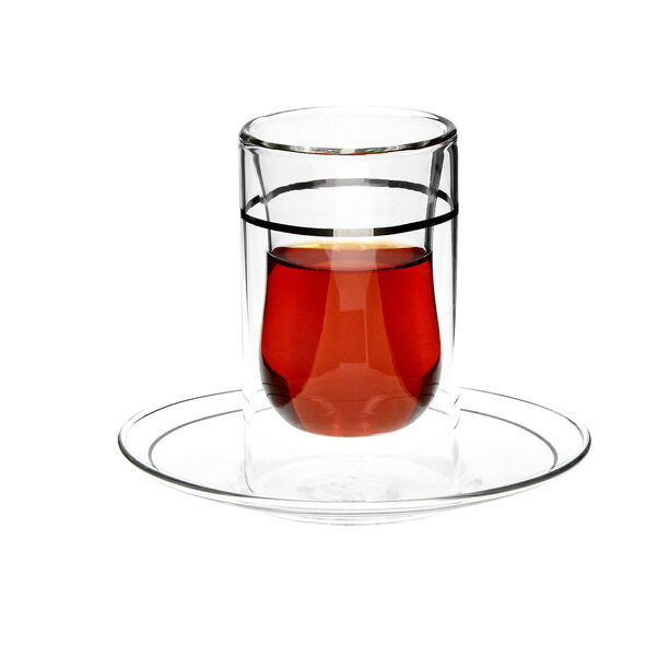 Arabic Tea Cup Set 12Pc Silver image number 1