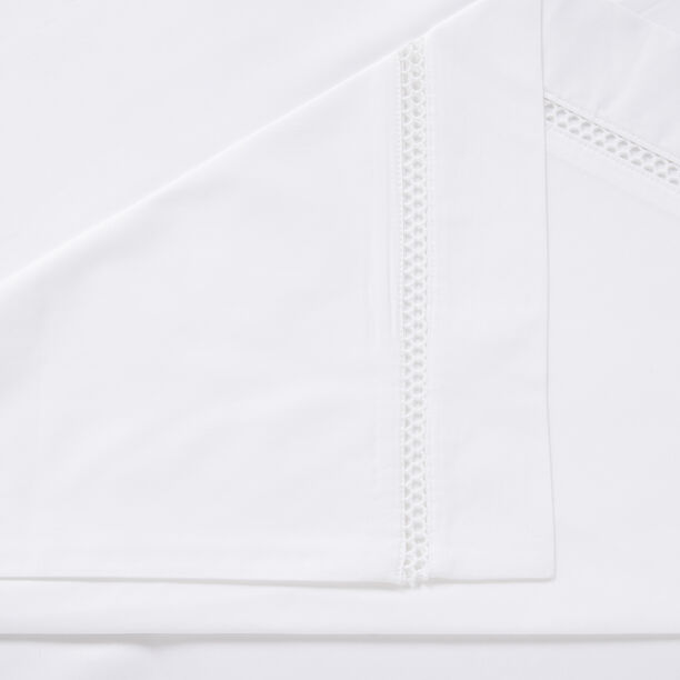Boutique Blanche Ladder Lace Duvet Cover Set 100% Cotton 300Tc White 200*200 Cm image number 2