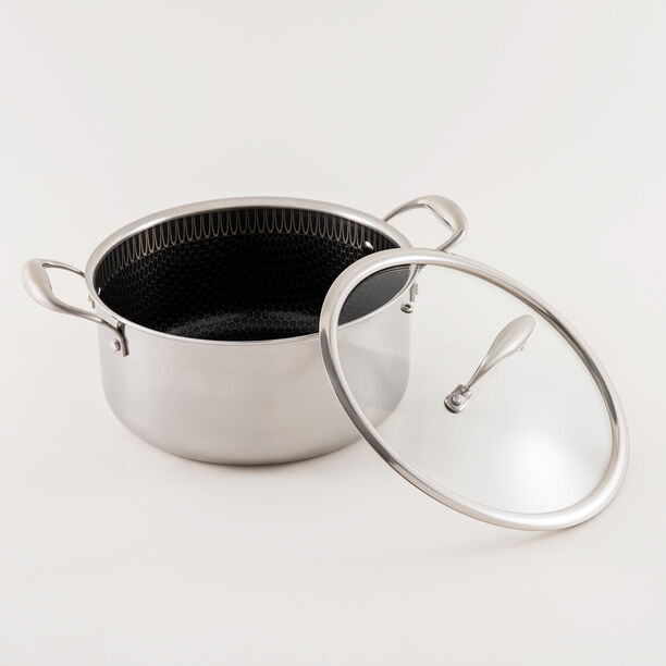 Mister Cook Titan Tri Ply Stainless Steel Cook Pot 24 Cm, Silver image number 1