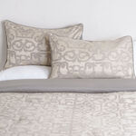 Cottage damask grey 3pcs full size comforter set 160*220cm image number 1