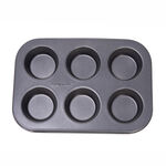 Betty Crocker Non Stick Muffin Pan 6 Cup Grey Color image number 2