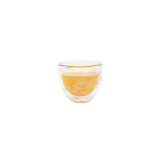 Dallaty white porcelain and glass Tea and coffee cups set 18 pcs