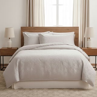 Cottage 6pcs decorated comforter set king 250*230cm, beige