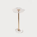 Homez Serena Side Table, Gold 30*30*60Cm image number 1