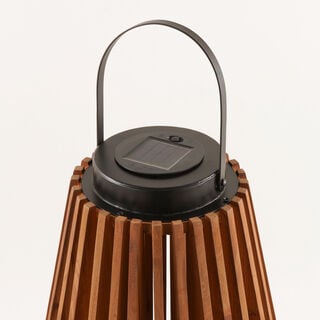 Homez wood solar lantern, brown 31*31*43 cm