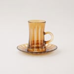 Dallaty 12pcs glass tea set, brown image number 3
