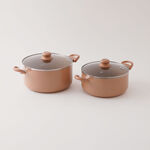 Pentola 12Pcs Granite Nonstick Cookware Set, Brown image number 2