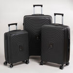 Travel vision durable PP 3 pcs luggage set, black image number 0