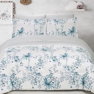 Yaprak Microfiber Comforter Set King Size 5 Pieces