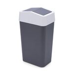 Waste Bin With Swing Lid Grey 9L image number 0