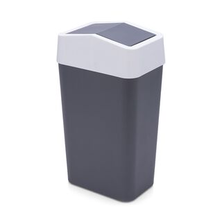 Waste Bin With Swing Lid Grey 9L