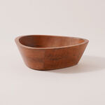 لا ميسا وعاء تقديم خشب طبيعي وسط 25.5*25*8سم image number 1