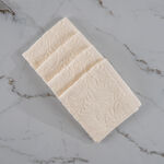 Boutique Blanche 4 Piece Ivory 100% Cotton Plush Velour Face Towel Set 30*30 Cm image number 0