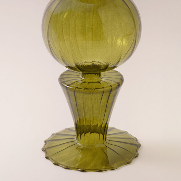 Homez glass Ramadan decorative piece, green 10.5*10.5*60.5cm image number 2