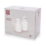Dallety Plastic Vacuum Flask 2 Pieces Set White  image number 2