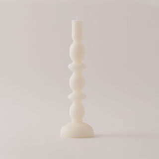 Homez soya wax fade candle, white 9*9*29cm