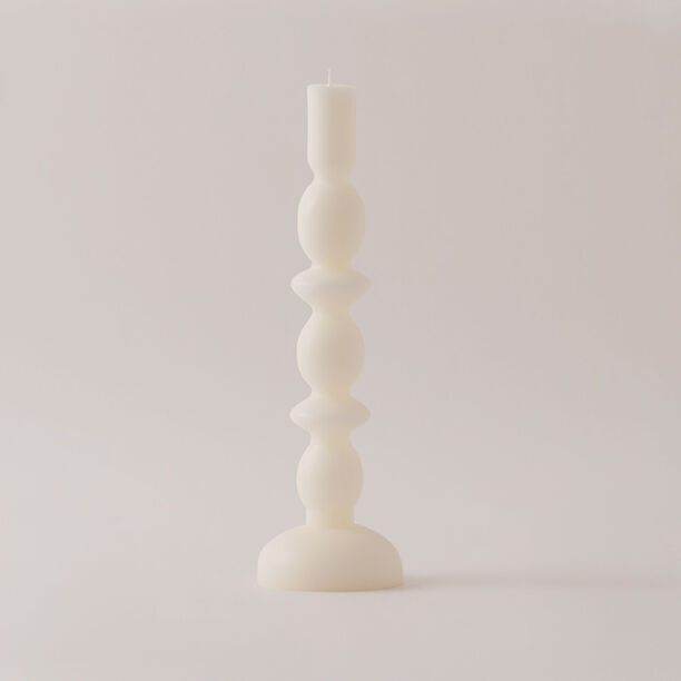 Homez soya wax fade candle, white 9*9*29cm image number 0