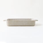La Mesa stoneware oven to table rectangular dish 38*28.5*6cm, beige image number 0