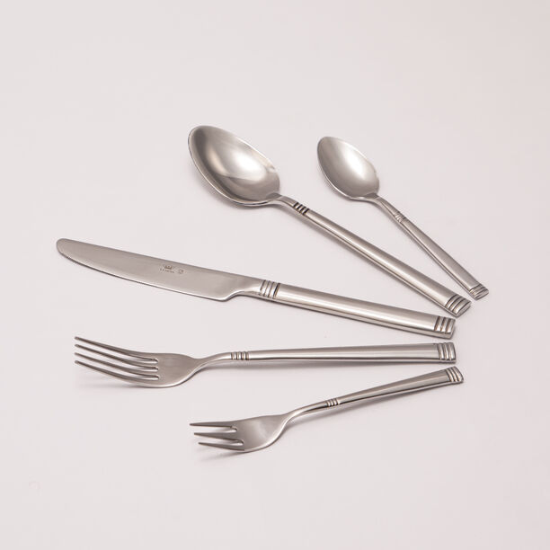 La Mesa silver stainless steel cutlery set 20 pc image number 0