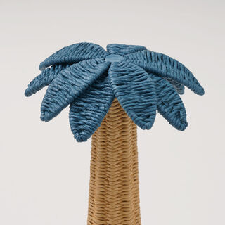 Homez Arabian Decoration Item Palm, Blue, 25*25*35 Cm