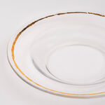 16 Pcs Dinner Set New Bone Gold Figure image number 5