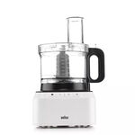 Braun PurEase 2 in 1 Food Processor, 800W, 2 Speeds+Pulse, 2.1L Bowl,White/Grey image number 0