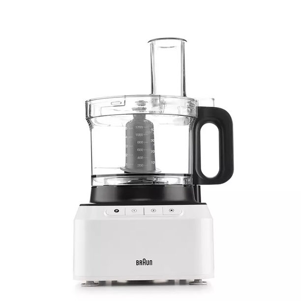Braun PurEase 2 in 1 Food Processor, 800W, 2 Speeds+Pulse, 2.1L Bowl,White/Grey image number 0