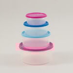 Pentola 7pcs plastic food storage container set with lids, multicolor image number 4