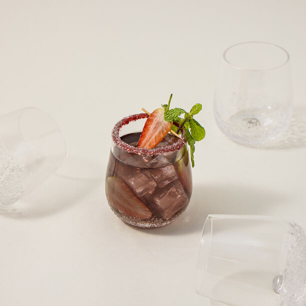 4Pcs Set Tall Tumblers With Ice Dregs Clear image number 0