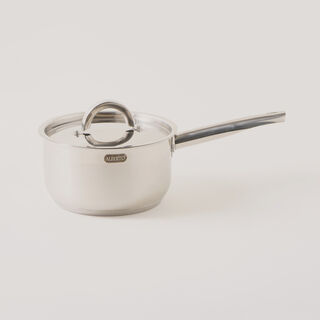 Alberto stainless steel 11pcs cookware set silver body gold handles