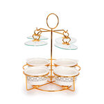 4 Pcs Round Food Warmer With Stand image number 2