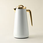 Dallaty Eve set of 2 steel vacuum flask white & gold image number 1