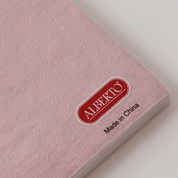 البرتو مناديل ورقية عبوة 30 قطعة، وردي 33*33سم image number 1