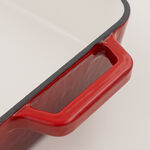 Alberto enameled cast iron roaster, red 33*25*7.5cm image number 2