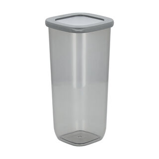 Grey food container plastic set with lids 9 pcs