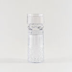 Homez candle holder glass clear 8.9*8.9*27.4 cm image number 0
