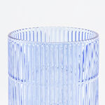 هومز فازة زجاج كحلي مضلّع 14*14*27.6 سم image number 2