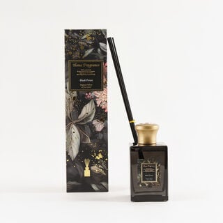 Homez black forest floral scent glass diffuser with sticks 500ml
