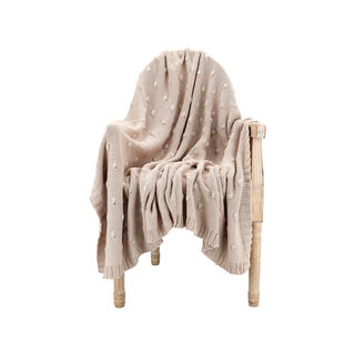 100% Cotton Knitted Throw
